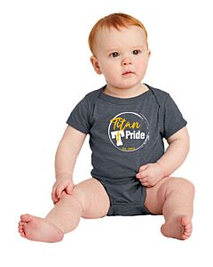 Rabbit Skins™ Infant Fine Jersey Bodysuit - Front Imprint - Titan Pride Circle Logo 