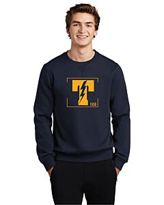 Sport-Tek® Crewneck Sweatshirt - Front Imprint - TASD Square Logo